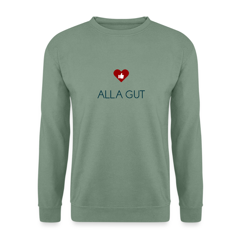 UNISEX SWEATSHIRT - ALLA GUT TRANSPARENT - Graugrün