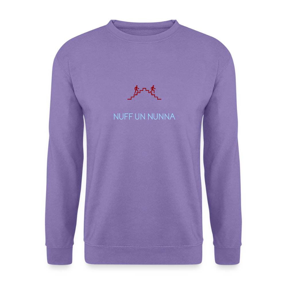 UNISEX SWEATSHIRT - NUFF UN NUNNA DARK - Lavendel