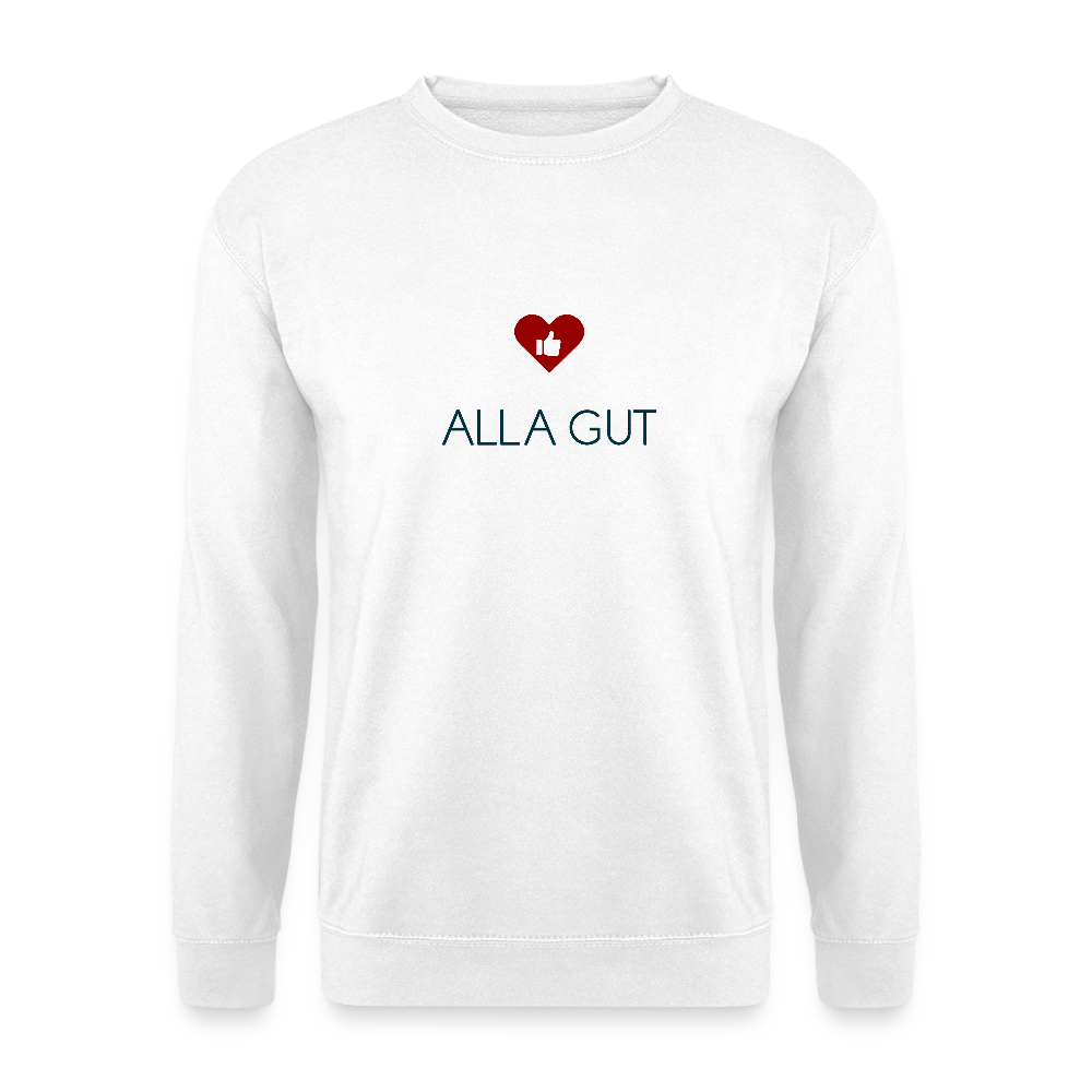 UNISEX SWEATSHIRT - ALLA GUT TRANSPARENT - Weiß
