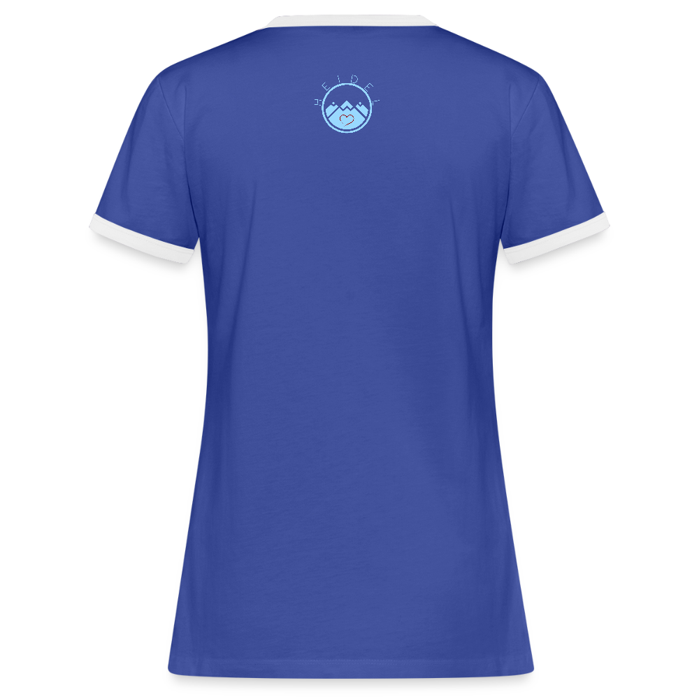 DAMEN KONTRAST SHIRT - ALLA MOL DARK - Blau/Weiß