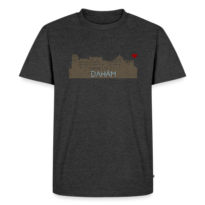 HERREN ORGANIC SHIRT - HEIDELBERGER SCHLOSS DAHÄM DARK - Anthrazit meliert
