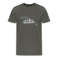 HERREN ORGANIC- HEIDEL(BERG)ER T-SHIRT DARK - Asphalt