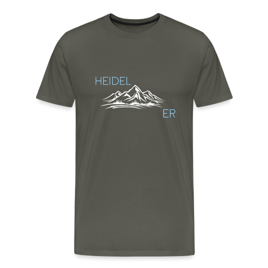 HERREN ORGANIC- HEIDEL(BERG)ER T-SHIRT DARK - Asphalt