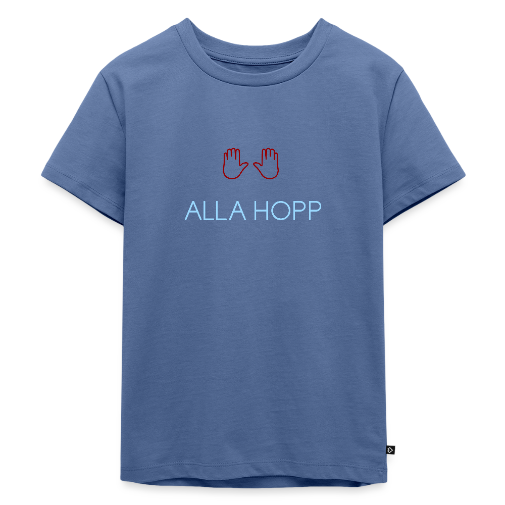 KINDER PREMIUM SHIRT - ALLA HOPP DARK - Taubenblau