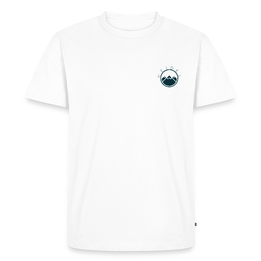 HERREN ORGANIC SHIRT - HEIDELBERGER SCHLOSS (DESIGN HINTEN) TRANSPARENT - Weiß