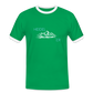 HERREN KONTRAST SHIRT- HEIDEL(BERG)ER DARK - Kelly Green/Weiß