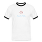 HERREN KONTRAST SHIRT - ALLA MOL DARK - Weiß/Schwarz