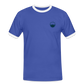 HERREN KONTRAST SHIRT - IN NEINE UFF DA ZEIL RUGBY TRANSPARENT - Blau/Weiß