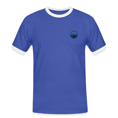 HERREN KONTRAST SHIRT - IN NEINE UFF DA ZEIL RUGBY TRANSPARENT - Blau/Weiß