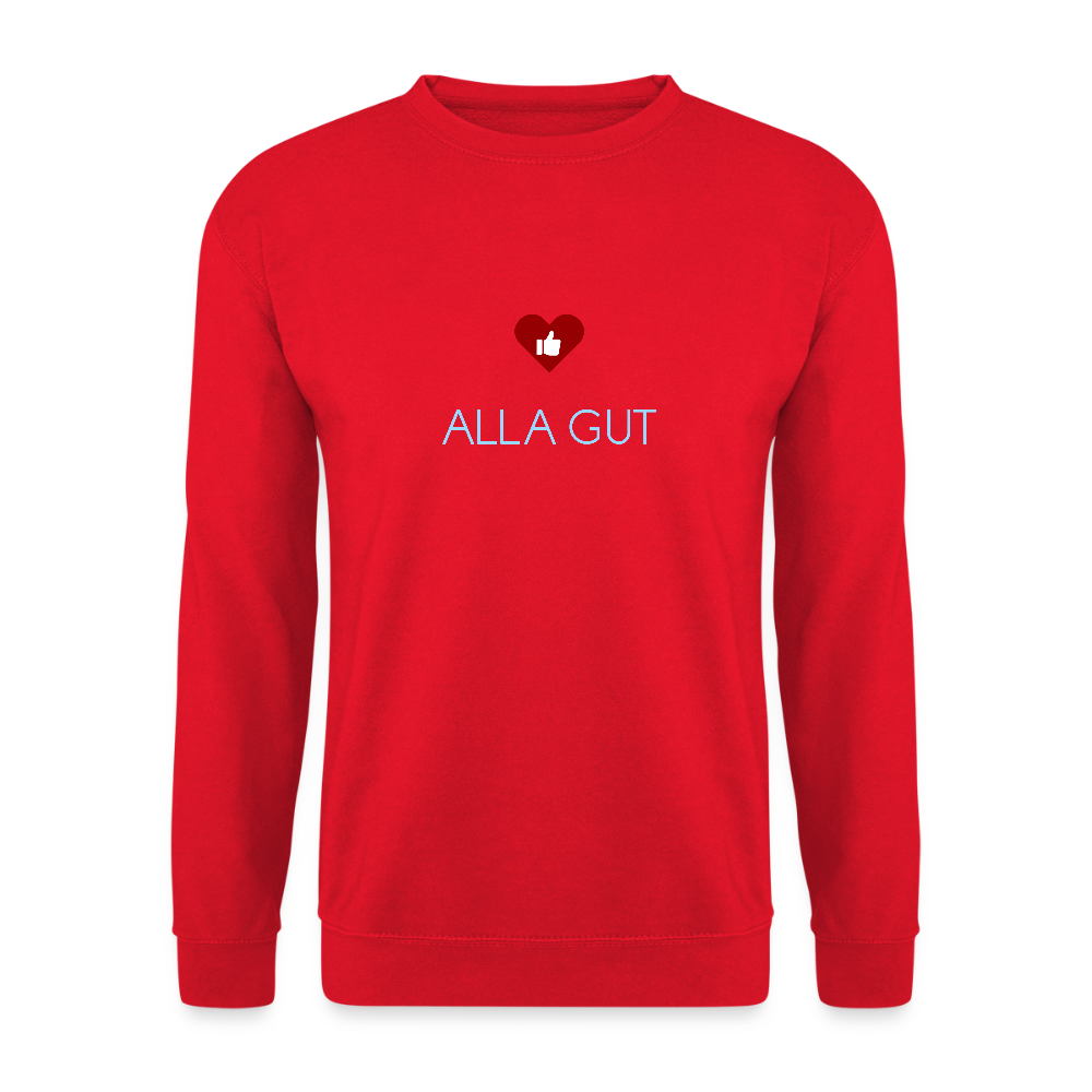 UNISEX SWEATSHIRT - ALLA GUT DARK - Rot