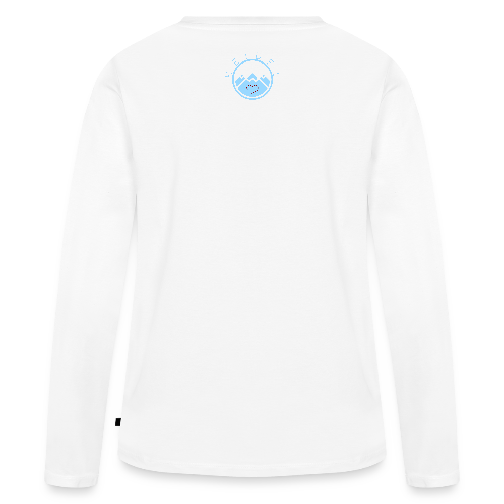 DAMEN ORGANIC LANGARM-SHIRT - NUFF UN NUNNA DARK - Weiß