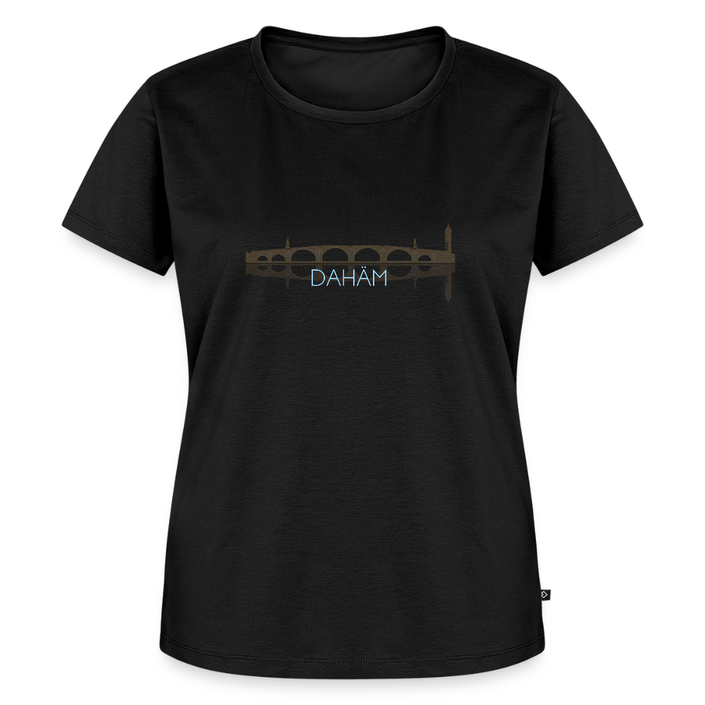 DAMEN ORGANIC SHIRT - ALTE BRÜCKE DAHÄM DARK - Schwarz