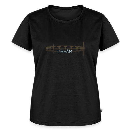 DAMEN ORGANIC SHIRT - ALTE BRÜCKE DAHÄM DARK - Schwarz