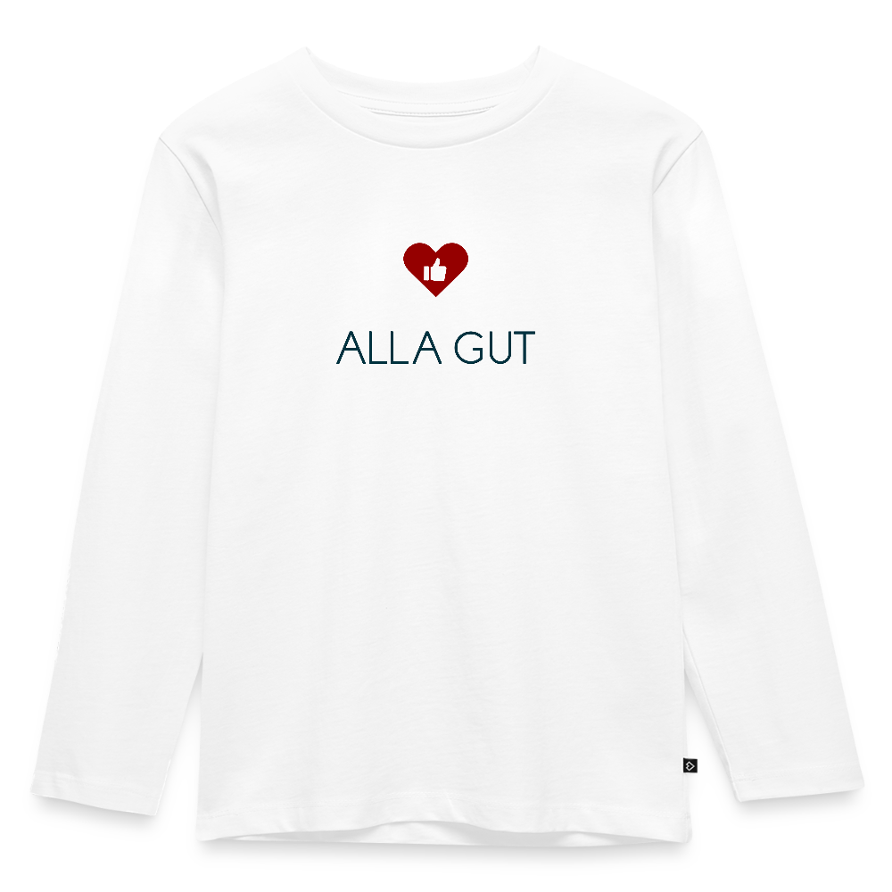 KINDER PREMIUM LANGARM SHIRT - ALLA GUT TRANSPARENT - Weiß