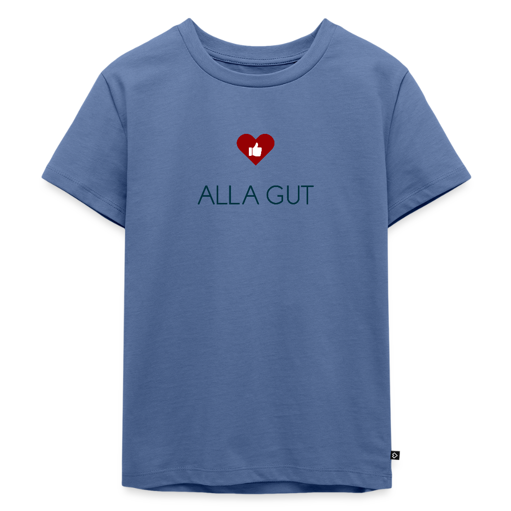 KINDER PREMIUM SHIRT - ALLA GUT TRANSPARENT - Taubenblau