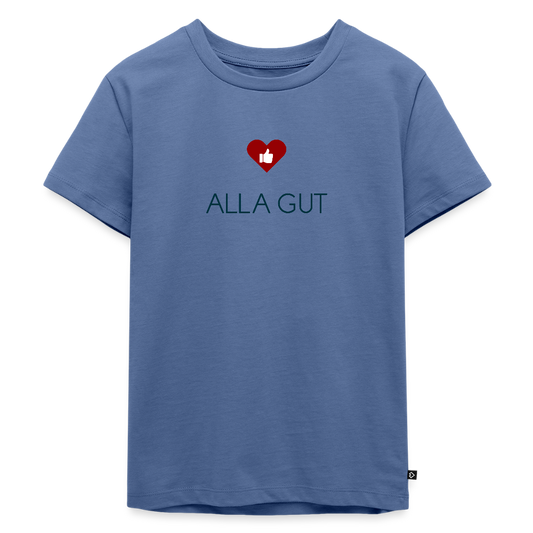 KINDER PREMIUM SHIRT - ALLA GUT TRANSPARENT - Taubenblau