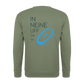 UNISEX SWEATSHIRT - IN NEINE UFF DA ZEIL RUGBY TRANSPARENT - Armeegrün