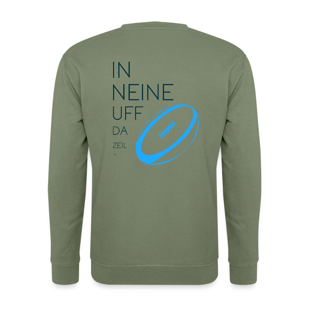 UNISEX SWEATSHIRT - IN NEINE UFF DA ZEIL RUGBY TRANSPARENT - Armeegrün