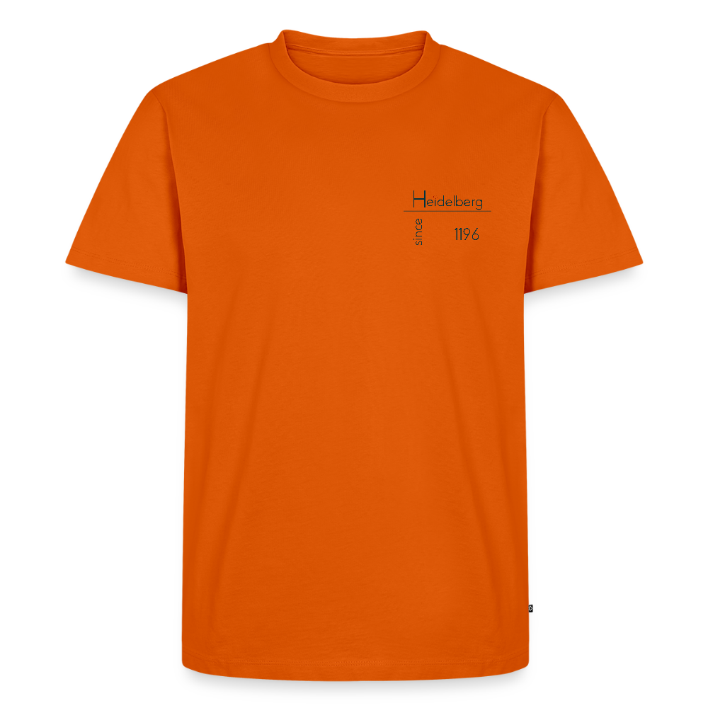 HERREN ORGANIC SHIRT - HEIDELBERG SINCE TRANSPARENT - Orange 