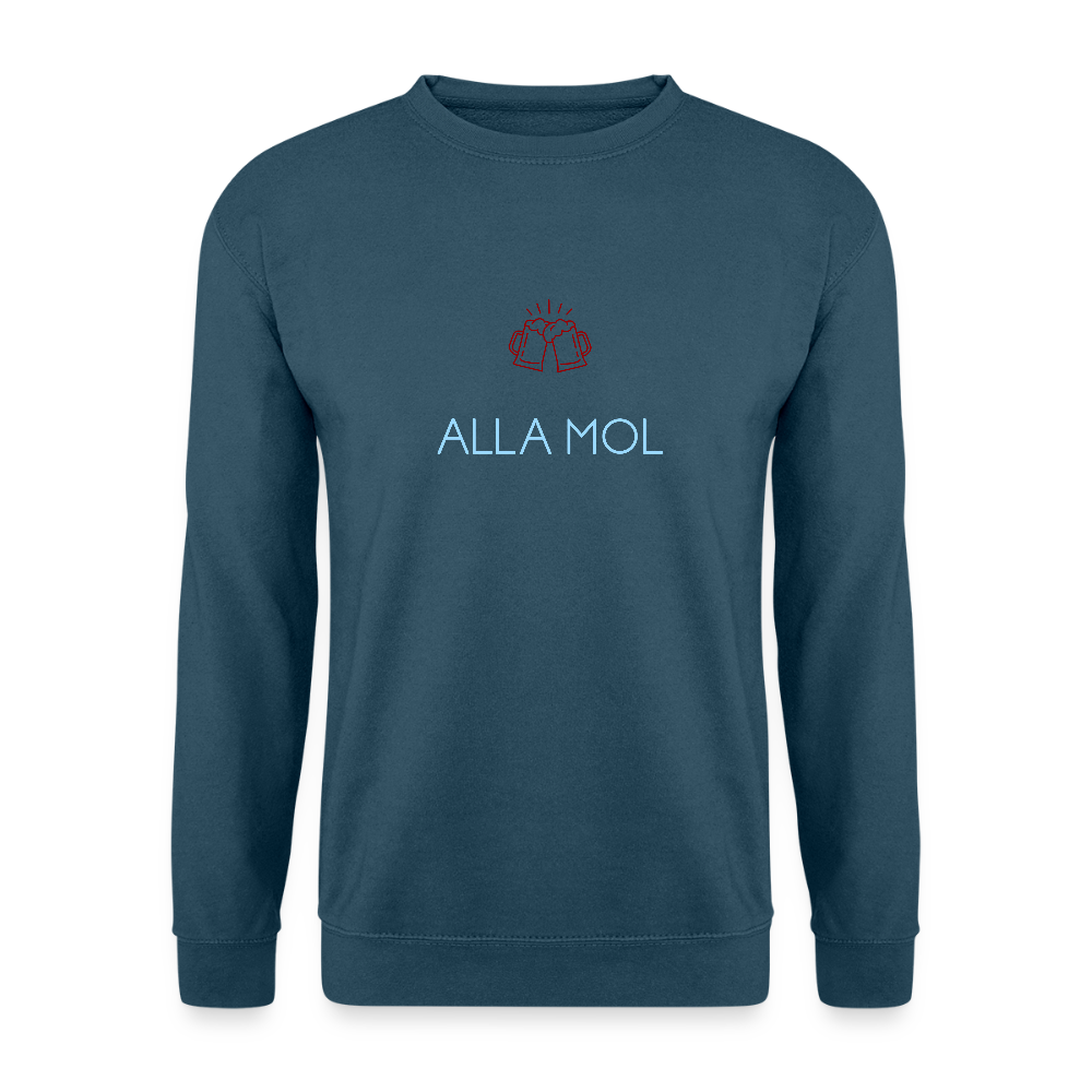 UNISEX SWEATSHIRT - ALLA MOL BIER DARK - Indigoblau