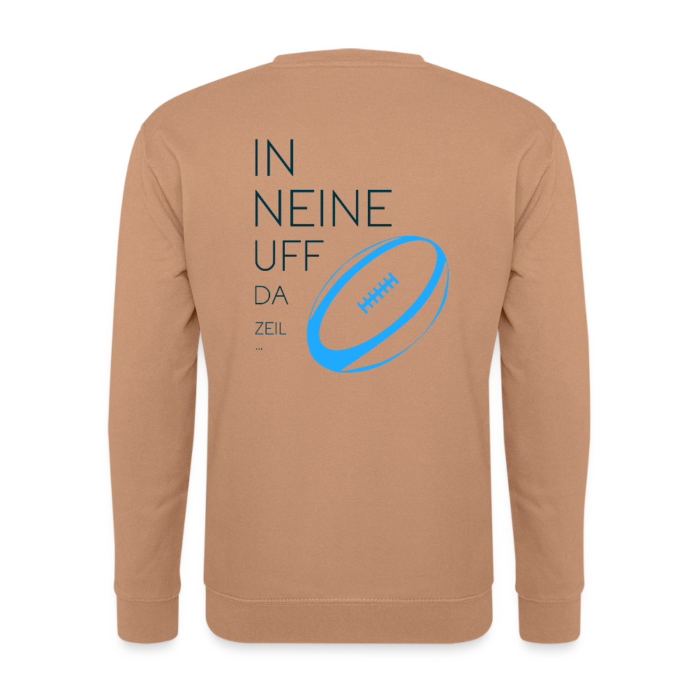 UNISEX SWEATSHIRT - IN NEINE UFF DA ZEIL RUGBY TRANSPARENT - Mocca