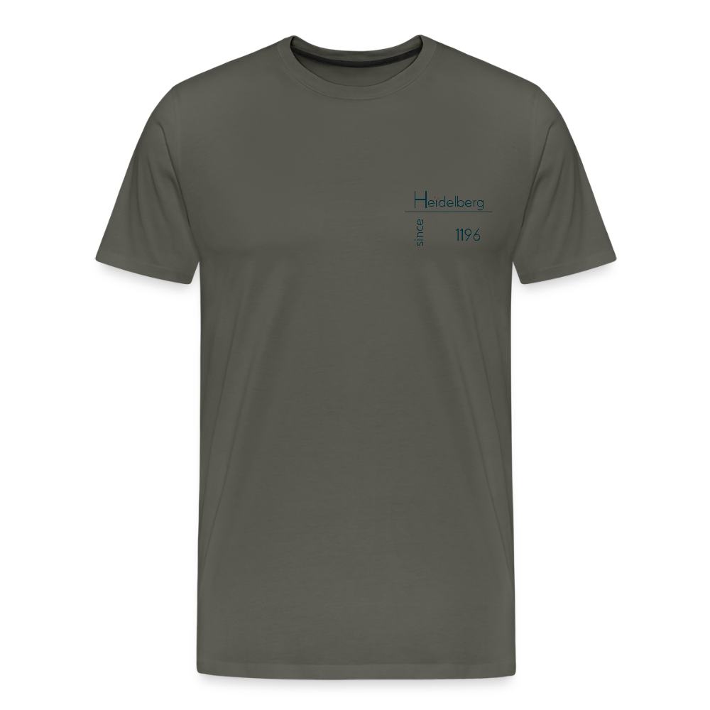 HERREN ORGANIC SHIRT - HEIDELBERG SINCE TRANSPARENT - Asphalt