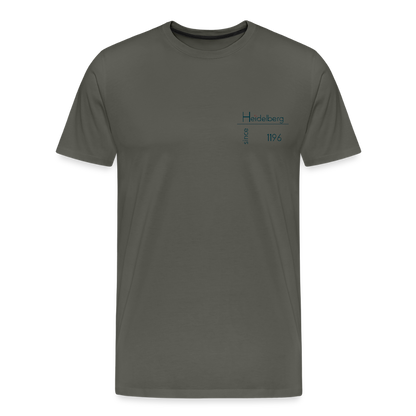 HERREN ORGANIC SHIRT - HEIDELBERG SINCE TRANSPARENT - Asphalt