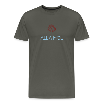 HERREN ORGANIC SHIRT - ALLA MOL DARK - Asphalt