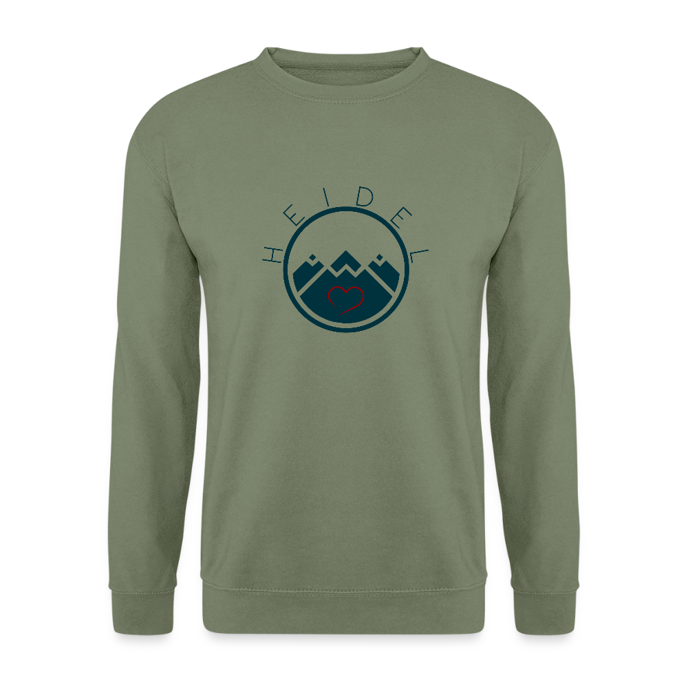 UNISEX SWEATSHIRT - HEIDELSTORE TRANSPARENT - Armeegrün