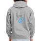 UNISEX HOODIE - IN NEINE UFF DA ZEIL RUGBY TRANSPARENT - Grau meliert/Navy