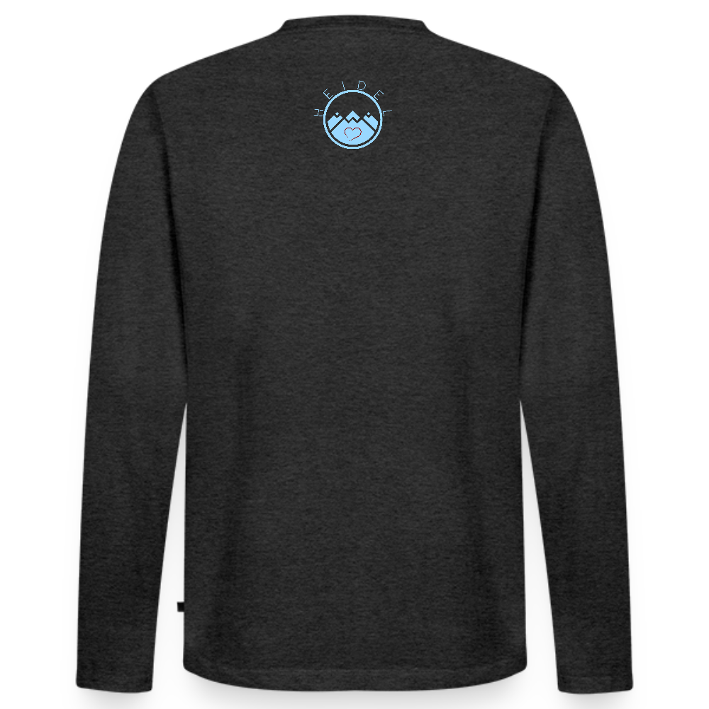 HERREN ORGANIC LANGARM-SHIRT - HEIDELBERGER SCHLOSS DAHÄM DARK - Anthrazit meliert