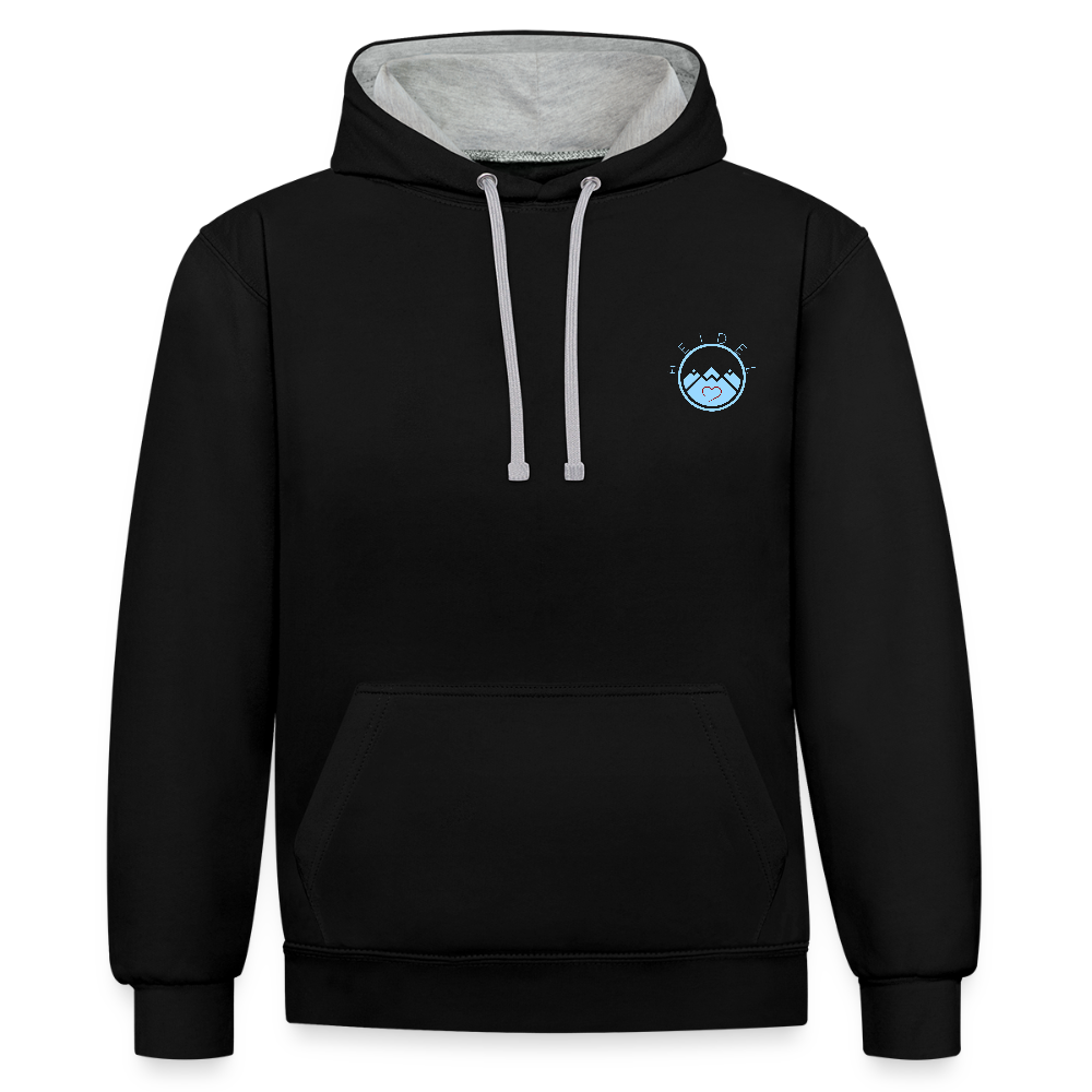 UNISEX HOODIE - IN NEINE UFF DA ZEIL RUGBY DARK - Schwarz/Grau meliert