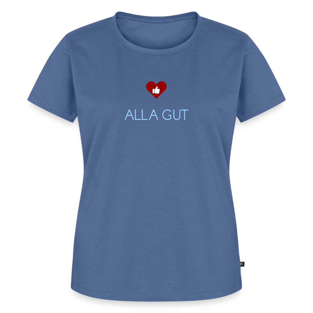 DAMEN ORGANIC SHIRT - ALLA GUT DARK - Taubenblau