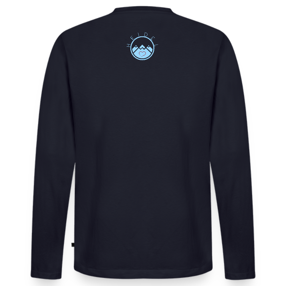 HERREN ORGANIC LANGARM-SHIRT - ALTE BRÜCKE DAHÄM DARK - Navy