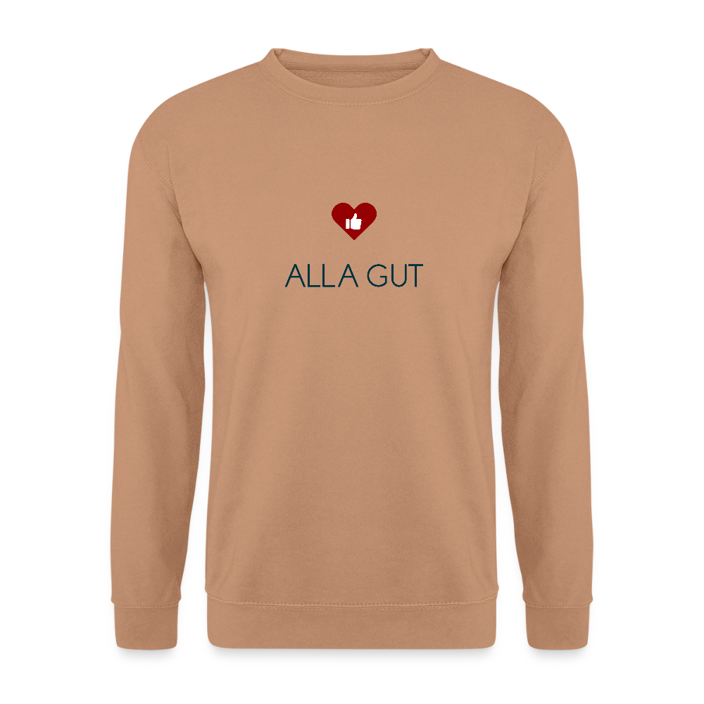 UNISEX SWEATSHIRT - ALLA GUT TRANSPARENT - Mocca