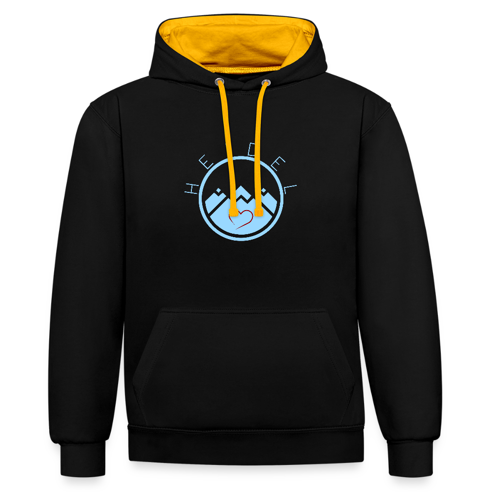 UNISEX HOODIE - HEIDELSTORE DARK - Schwarz/Gold