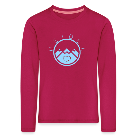 KINDER PREMIUM LANGARM-SHIRT - HEIDELSTORE DARK - dunkles Pink
