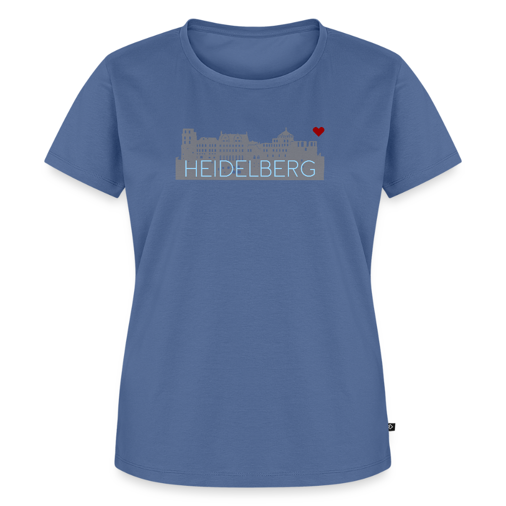 DAMEN ORGANIC SHIRT - HEIDELBERGER SCHLOSS DARK - Taubenblau