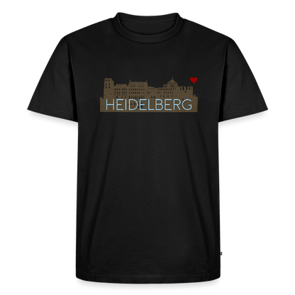 HERREN ORGANIC SHIRT - HEIDELBERGER SCHLOSS DARK - Schwarz