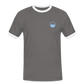 HERREN KONTRAST SHIRT - IN NEINE UFF DA ZEIL RUGBY DARK - Dunkelgrau/Weiß