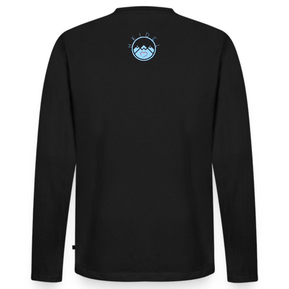 HERREN ORGANIC LANGARM-SHIRT - NUFF UN NUNNA DARK - Schwarz