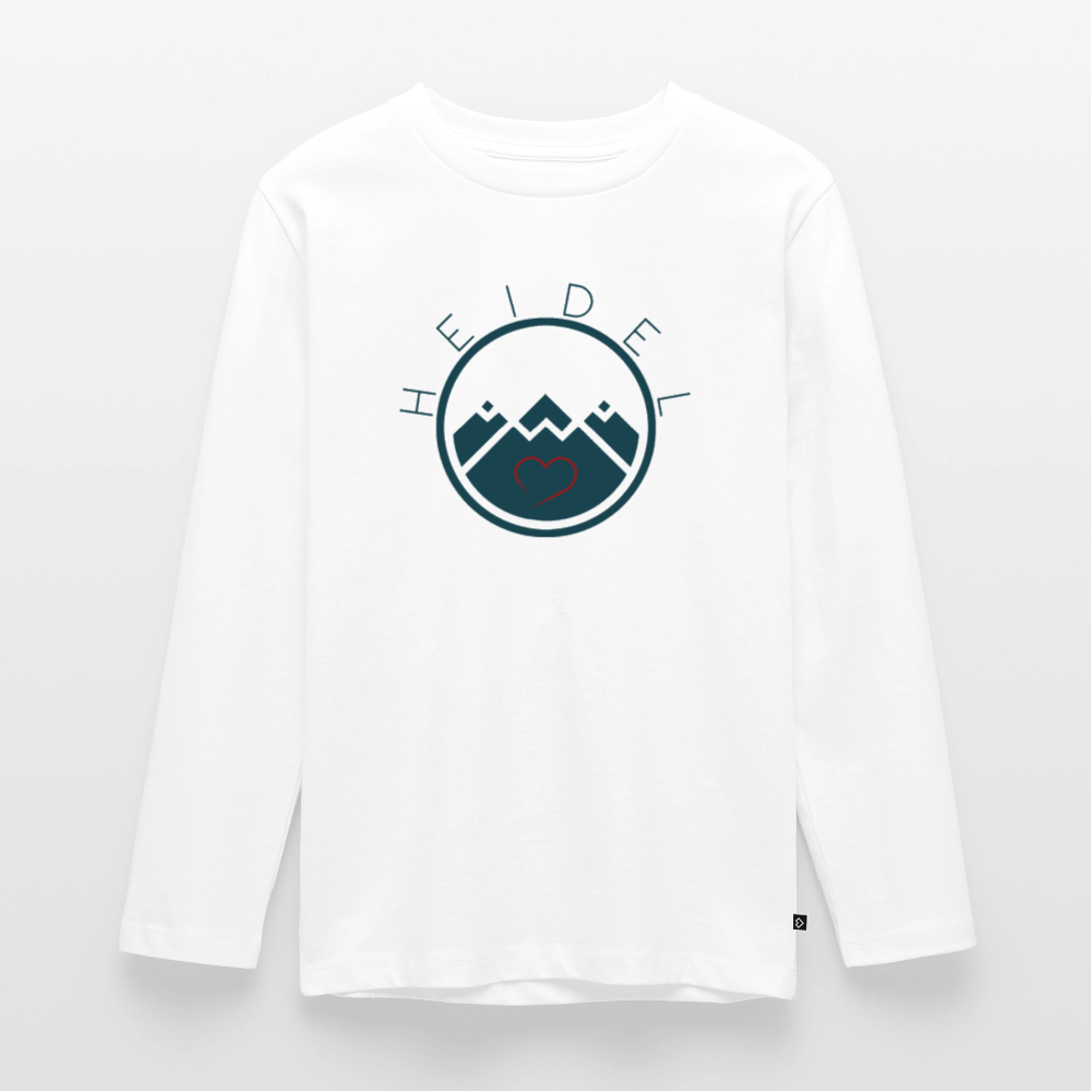 TEENAGER PREMIUM LANGARM-SHIRT - HEIDELSTORE TRANSPARENT - Weiß