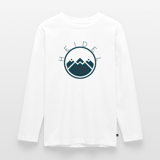 TEENAGER PREMIUM LANGARM-SHIRT - HEIDELSTORE TRANSPARENT - Weiß