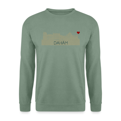 UNISEX SWEATSHIRT - HEIDELBERGER SCHLOSS DAHÄM TRANSPARENT - Graugrün