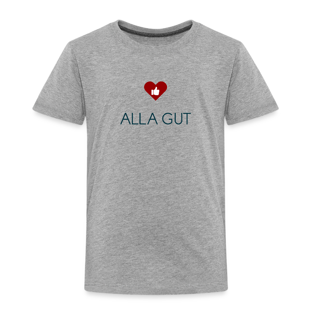 KINDER PREMIUM SHIRT - ALLA GUT TRANSPARENT - Grau meliert