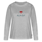 DAMEN ORGANIC LANGARM-SHIRT - ALLA GUT TRANSPARENT - Grau meliert