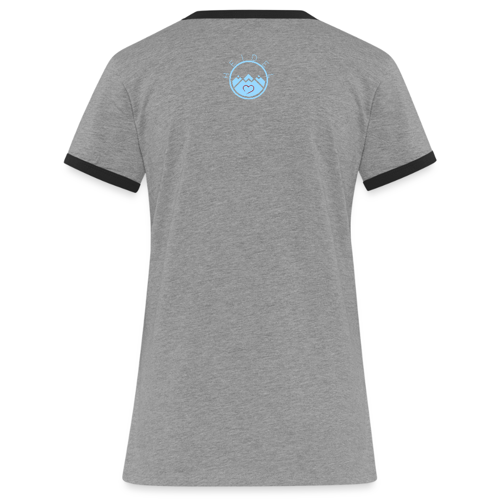 DAMEN KONTRAST SHIRT- HEIDEL(BERG)ER DARK - Grau meliert/Schwarz