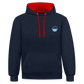 UNISEX HOODIE - IN NEINE UFF DA ZEIL RUGBY DARK - Navy/Rot