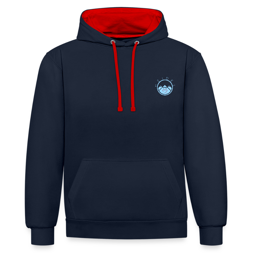 UNISEX HOODIE - IN NEINE UFF DA ZEIL RUGBY DARK - Navy/Rot