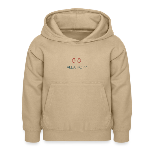 KINDER PREMIUM HOODIE - ALLA HOPP TRANSPARENT - Sand